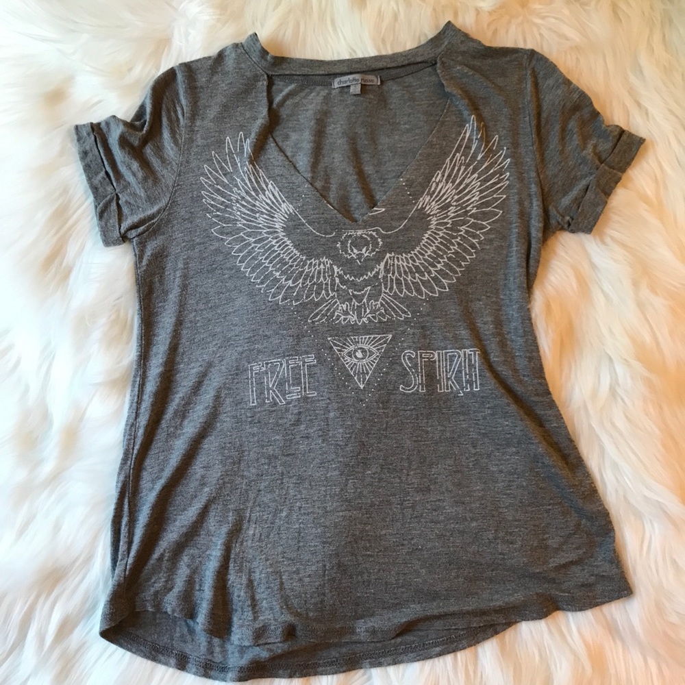 Vneck and choker shirt